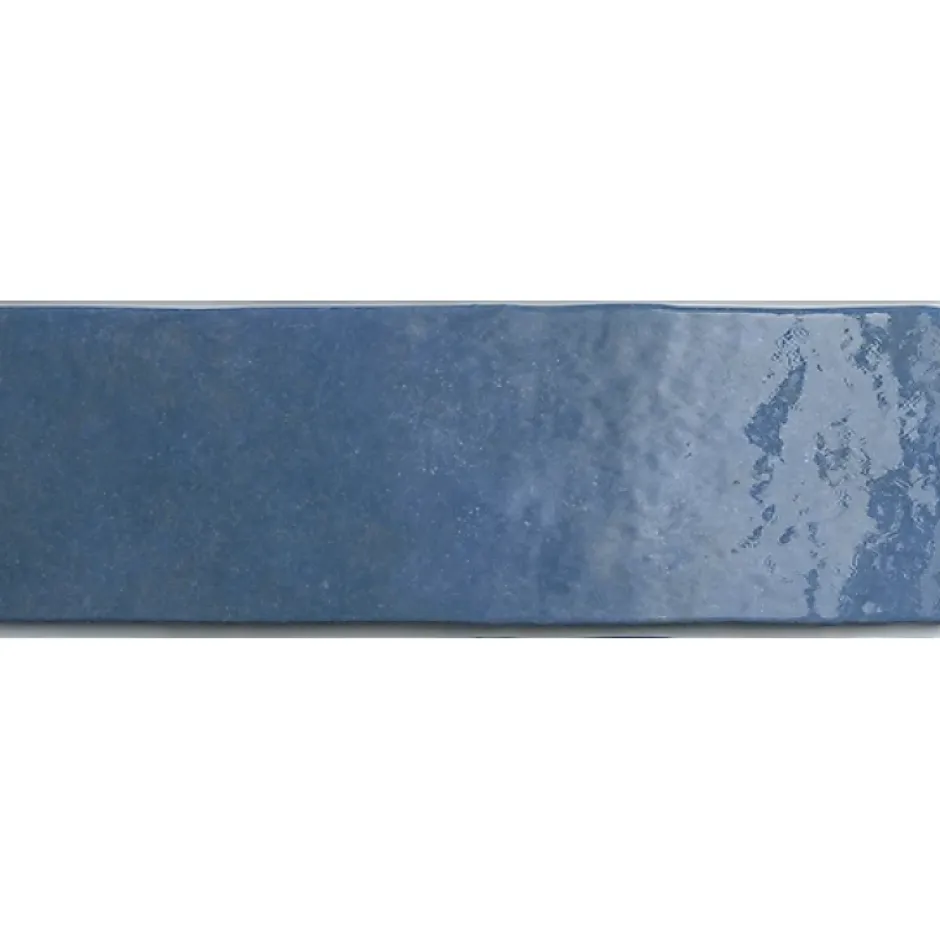 Aelle Carrelage Carrelage mur effet zellige bejmat bleu 6,5x20 cm ARTISAN COLONIAL BLUE
