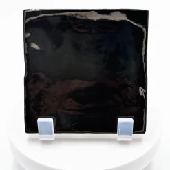 Carrelage mur effet zellige noir 10x10 cm MANACOR BLACK-Aelle Carrelage Outlet