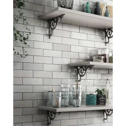 Aelle Carrelage Carrelage mur effet zellige bejmat blanc 6,5x20 cm ARTISAN WHITE