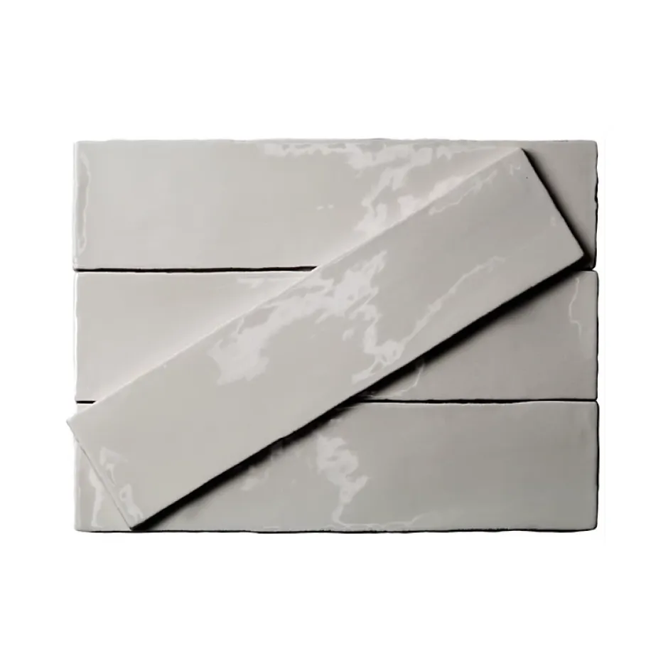 Carrelage mur effet zellige gris 7,5x30 cm MASIA GRIS CLARO-Aelle Carrelage Sale