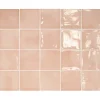 Carrelage mur effet zellige rose 10x10 cm MANACOR BLUSH PINK-Aelle Carrelage Clearance