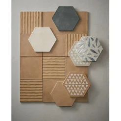 Aelle Carrelage Carrelage mur effet zellige bleu 6,5x40 cm MANACOR OCEAN BLUE