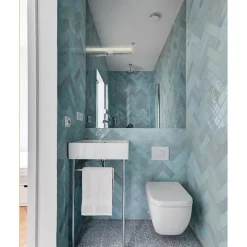 Aelle Carrelage Carrelage mur effet zellige bejmat bleu 6,5x20 cm ARTISAN AQUA