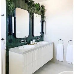 Carrelage mur effet zellige bejmat vert 6,5x20 cm ARTISAN MOSS GREEN-Aelle Carrelage