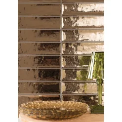 Carrelage mur effet zellige doré 6,5x26,6 cm CROMIA26 ORO-Aelle Carrelage New