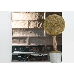 Carrelage mur effet zellige doré 6,5x26,6 cm CROMIA26 ORO-Aelle Carrelage New