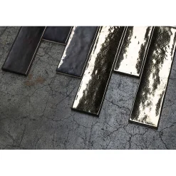 Carrelage mur effet zellige doré 6,5x26,6 cm CROMIA26 ORO-Aelle Carrelage New