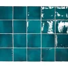Aelle Carrelage Carrelage mur effet zellige bleu turquoise 10x10 cm MANACOR GLACIER