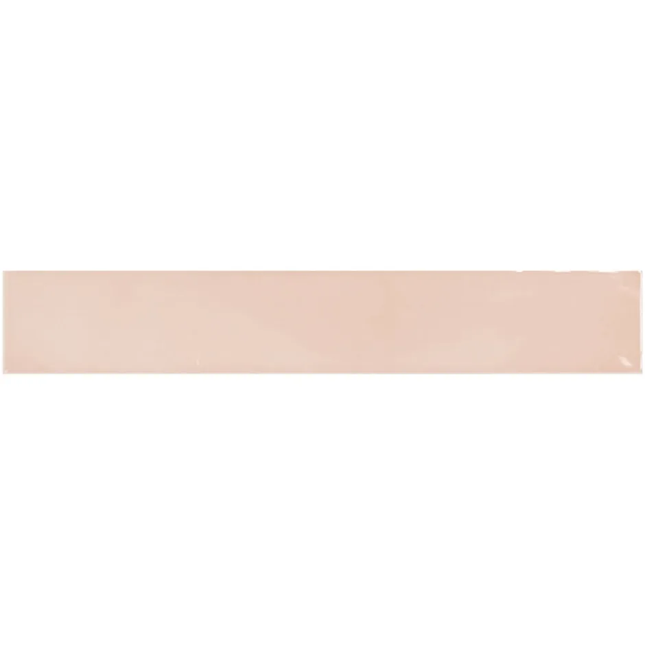 Aelle Carrelage Carrelage mur effet zellige rose 6,5x40 cm MANACOR BLUSH PINK