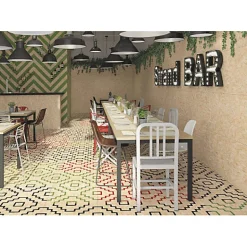 Aelle Carrelage Carrelage mur effet zellige bejmat satiné bleu claire 10x10 cm MALLORCA BLUE