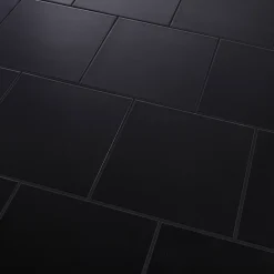 Carrelage mur et sol noir L.33 x l.33 cm x ép.8,5 mm, Pescaro- New
