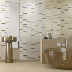 Eiffel art construction Carrelage mur faience effet terrazzo 32x99 cm Croccante Topping Cialda-R Macedonia(vendu par boite de 1.27m2)