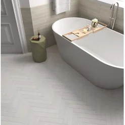 Aelle Carrelage Carrelage mur faience forme navette 5x25 cm mate LANSE MINT