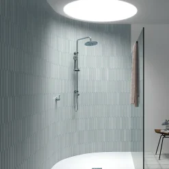 Carrelage mur faience forme navette 5x25 cm mate LANSE BLUE-Aelle Carrelage Hot