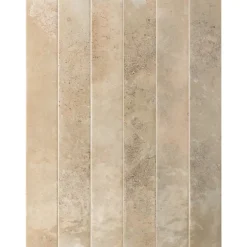 Lux Mosaic Carrelage Mur Intérieur Format allongé Beige Brillant. Bali Almond 5x40 cm