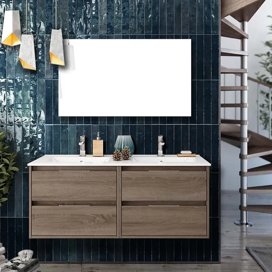 Carrelage mur Nair Blue Brillant 5x30. Format allongé-Lux Mosaic Clearance