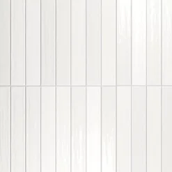 Lux Mosaic Carrelage mur Nair White Brillant 5x30. Format allongé