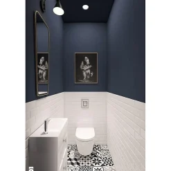 Carrelage mur relief métro parisien uni blanc brillant 7,5x15 cm METRO WHITE-Eiffel art construction New