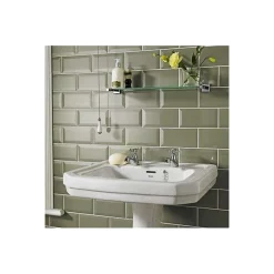 Carrelage mur relief métro parisien uni vert brillant 7,5x15 cm METRO OLIVE-Eiffel art construction