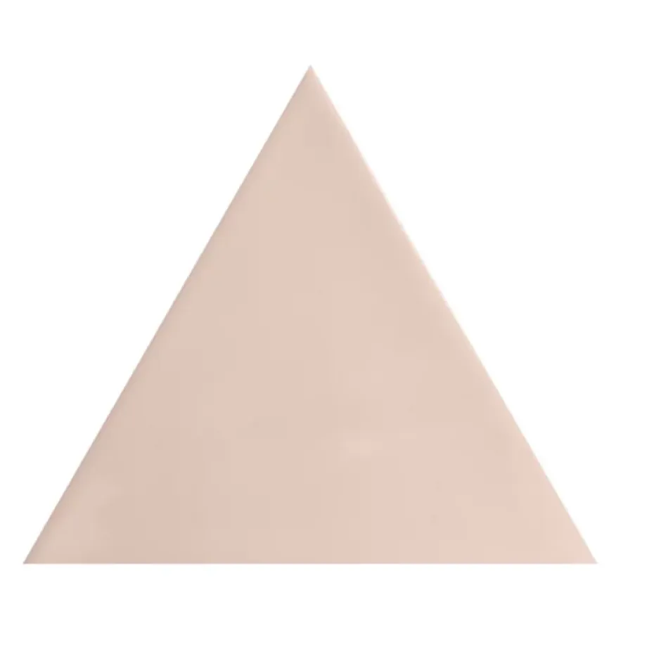 Aelle Carrelage Carrelage mur trianguaire effet zellige rose 13,2x11,4 cm 3LATI ROSA