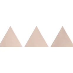 Aelle Carrelage Carrelage mur trianguaire effet zellige rose 13,2x11,4 cm 3LATI ROSA