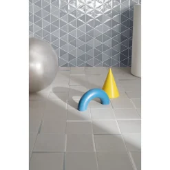 Aelle Carrelage Carrelage mur trianguaire effet zellige bleu 13,2x11,4 cm 3LATI DA ZUCCHERO