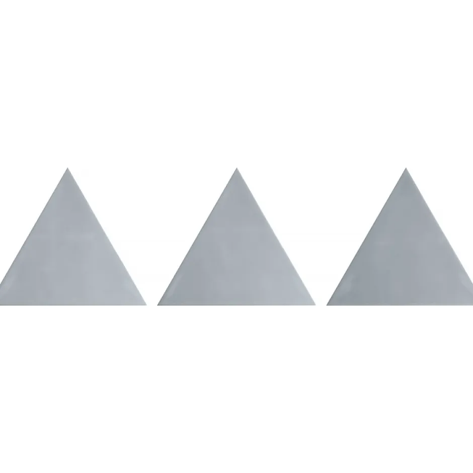 Aelle Carrelage Carrelage mur trianguaire effet zellige bleu 13,2x11,4 cm 3LATI DA ZUCCHERO