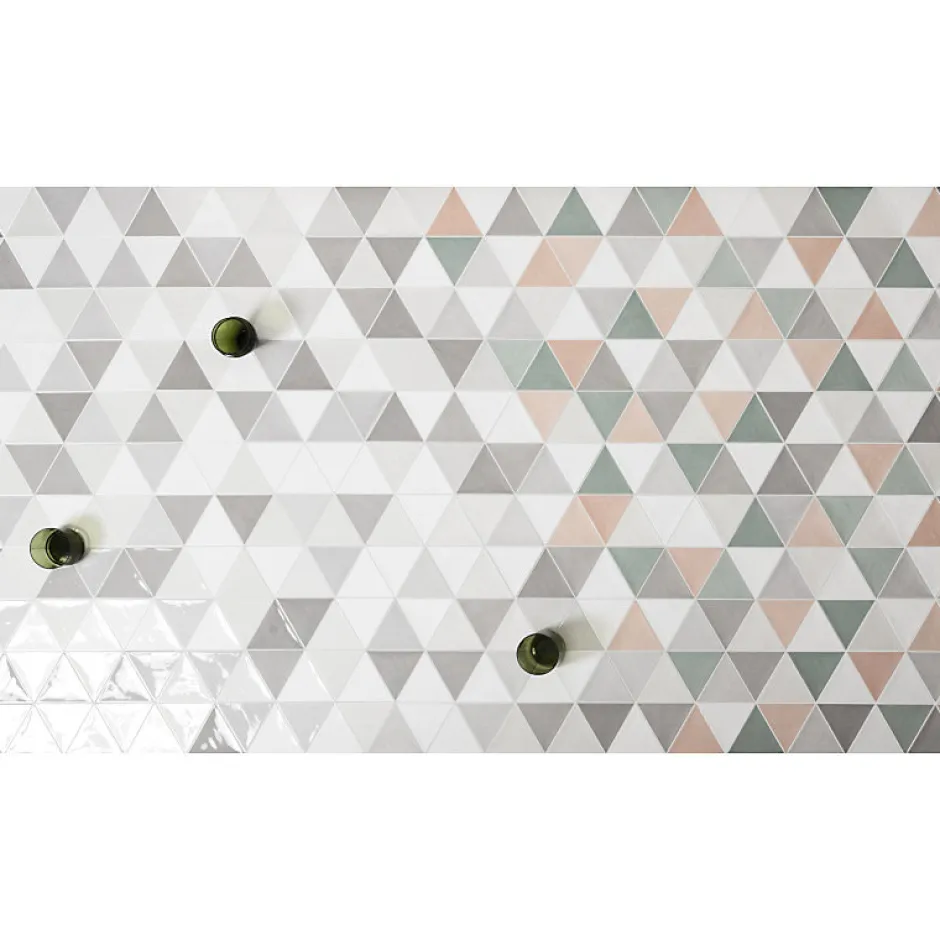 Carrelage mur trianguaire effet zellige gris 13,2x11,4 cm 3LATI GRIGIO MEDIO-Aelle Carrelage Clearance