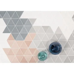 Carrelage mur trianguaire effet zellige gris 13,2x11,4 cm 3LATI GRIGIO MEDIO-Aelle Carrelage Clearance