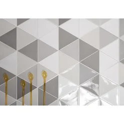 Carrelage mur trianguaire effet zellige gris 13,2x11,4 cm 3LATI GRIGIO SCURO-Aelle Carrelage New