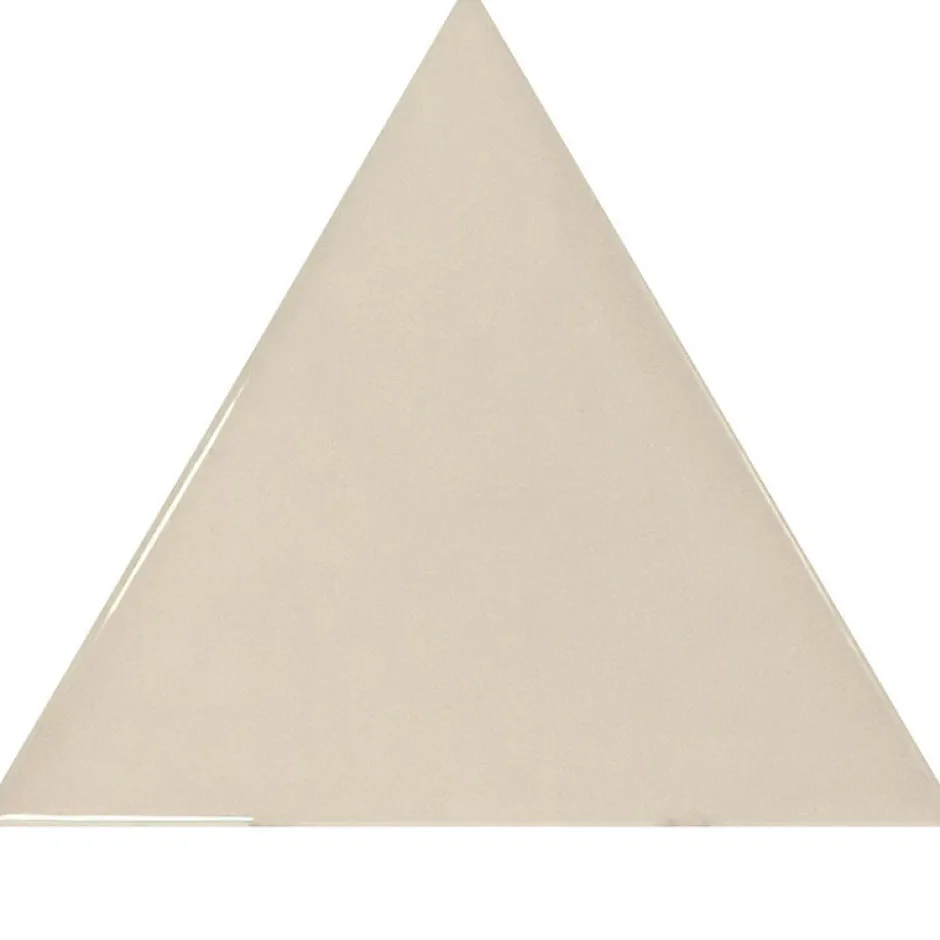 Carrelage mur triangulaire uni taupe brillant SCALE TRIANGOLO GREIGE-Aelle Carrelage Clearance