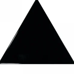 Aelle Carrelage Carrelage mur triangulaire uni noir brillant SCALE TRIANGOLO BLACK