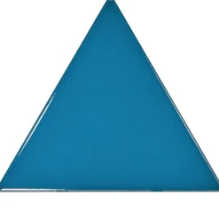 Aelle Carrelage Carrelage mur triangulaire uni bleu brillant SCALE TRIANGOLO ELECTRIC BLUE