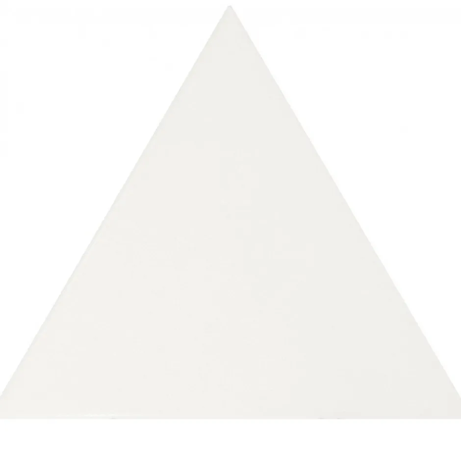 Carrelage mur triangulaire uni blanc brillant 10,8x12,4 cm SCALE TRIANGOLO WHITE-Aelle Carrelage New