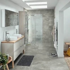 Carrelage mural beige décor pierre L.61,5 x l.30,8 cm x ép.8 mm, Shaded Slate-GoodHome Outlet