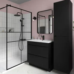 Carrelage mural blanc brillant effet métro L.20 x l.10 cm x ép.7,3 mm, Trentie-GoodHome New