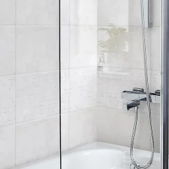 Carrelage mural blanc effet marbre L.40 x l.25 cm x ép.8,3 mm, Ideal Marble- Hot