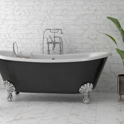 Lux Mosaic Carrelage Mural Décoratif Mat Effet Marbre Carrara Gold. Athenas 7,5x22cm