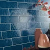 Lux Mosaic Carrelage Mural Décoratif Brillant. Volga Blue 7,5x22cm