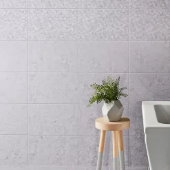 Carrelage mural effet marbre gris L.40 x l.25 cm x ép.8,3 mm, Ideal Marble