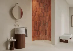 Carrelage Mural Effet Zellige Rouge 6,5x29,8 Monpelli Wine Mix --Allocarrelage