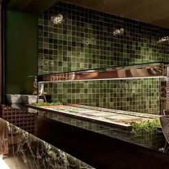 Les Carreaux De Jean Carrelage mural Effet Zellige Vert CROGIOLO ZELLIGE 10x10 Bosco - Les Carreaux de Jean