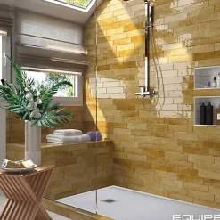 Carrelage mural Effet Zellige Jaune TRIBE 6x24,6cm Pollen - Les Carreaux de Jean-Gioia Materia New