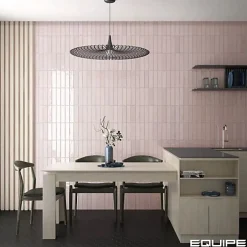 Carrelage mural Effet Zellige Rose TRIBE 6x24,6cm Rose - Les Carreaux de Jean-Gioia Materia Online