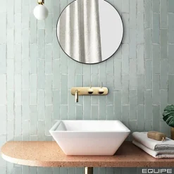 Carrelage mural Effet Zellige Vert d'eau TRIBE 6x24,6cm Mint - Les Carreaux de Jean-Gioia Materia Best