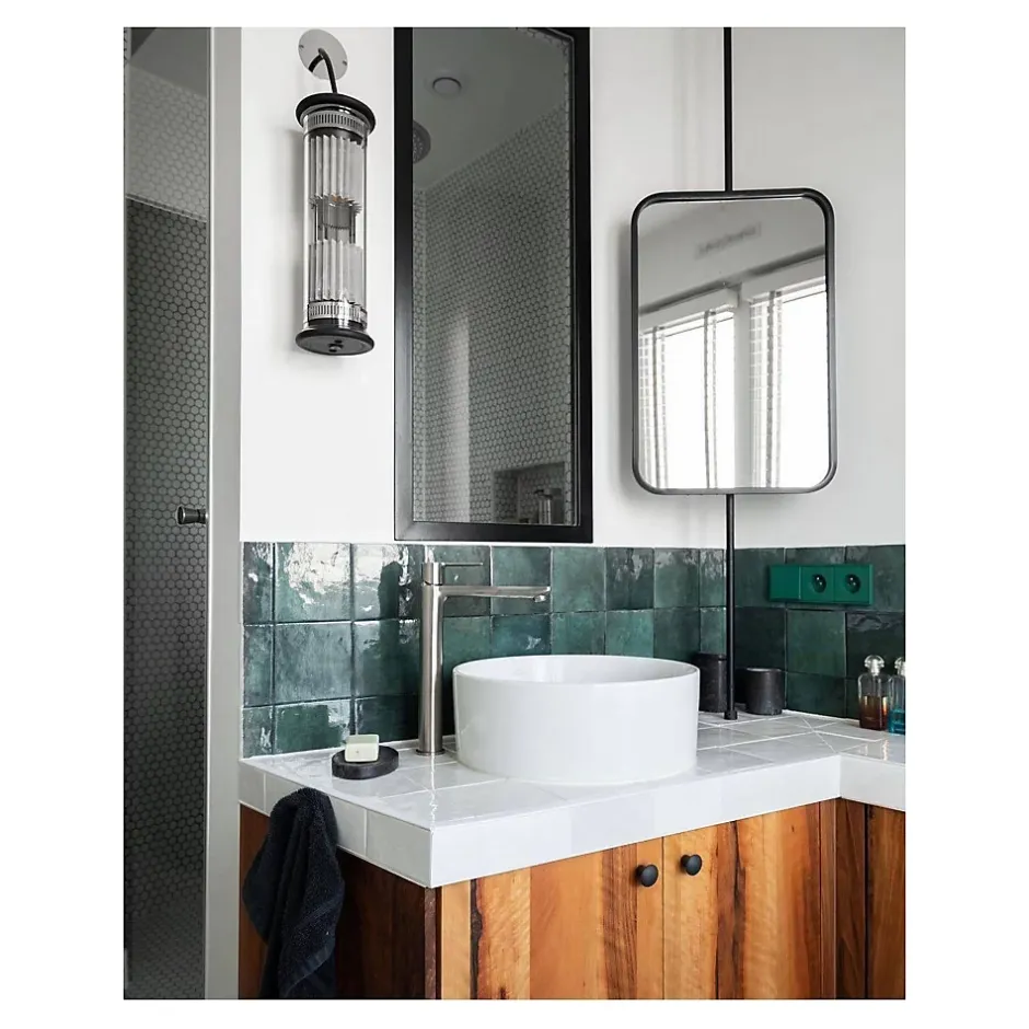 Gioia Materia Carrelage mural faïence effet zellige ARTISAN 13,2x13,2cm et 20x6,5cm 13.2x13.2 cm Gold - Brillant / Poli - boîte de 1 m2