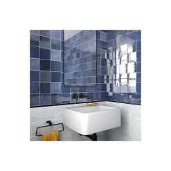 Carrelage mural faïence effet zellige ARTISAN 13,2x13,2cm et 20x6,5cm 13.2x13.2 cm Burgundi - Brillant / Poli - boîte de 1 m2-Gioia Materia