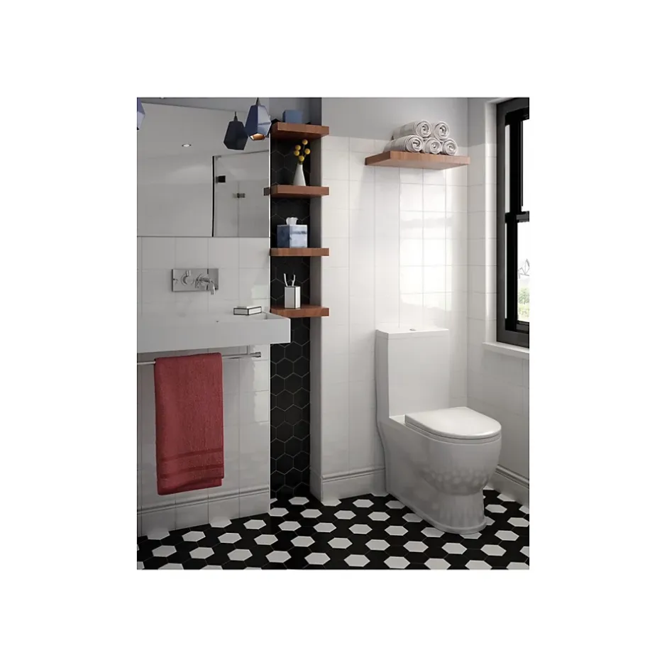 Carrelage mural faïence effet uni EVOLUTION London 15x5 cm Blanc - Brillant - - boîte de 0.18 m2-Gioia Materia Hot