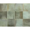 Carrelage mural faïence effet rustique THANGLONG 10x10 cm Celadon - Brillant / Poli - boîte de 0.60 m2-Gioia Materia Outlet