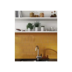 Gioia Materia Carrelage mural faïence effet uni EVOLUTION 40x10 cm Blanc - Mat - - boîte de 1 m2